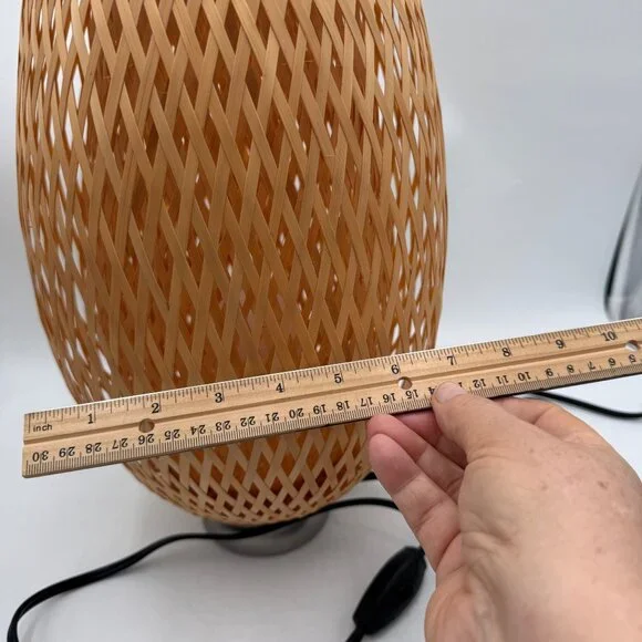 Ikea BOJA Table lamp, bamboo/handmade 16  Boho bohemian